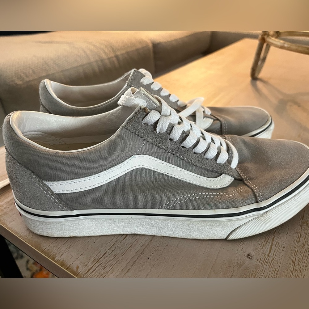 Women’s Grey size 9, barely worn Vans